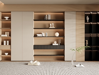 Simple Bookcase Open Bookcase High Bookcase 3d model