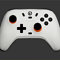 White GameSir Game Controller With Black Buttons And Ergonomic Design For Daily Use 3d model