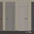 Modern Swing Doors Interior Design With Sleek Panels Black Handles And Various Colors