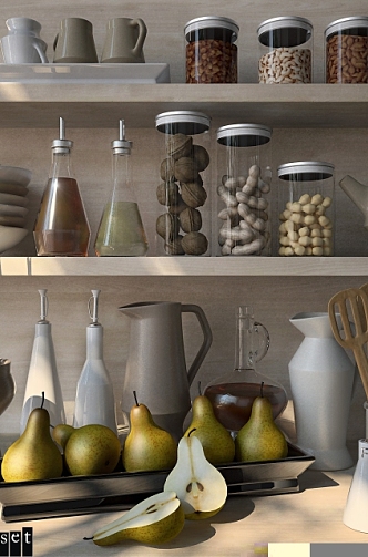 Kitchen Supplies 3d model