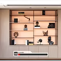 Modern Bookcase Interior Design With Multiple Shelves Books Decorative Items And Small Plants