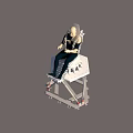 Industrial Safety Testing Equipment With Mannequin On Metal Frame Seat Structure
