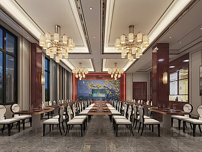 New Chinese Restaurant 3d model