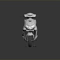 Scooter Motorcycle Two-wheeled Motocross Motorcycle Road Race Motorcycle Motor Vehicle 3d model