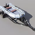 Wooden Boat With Blue And White Camouflage Pattern On Trailer With Black Wheels And Hitch