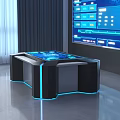 modern all-in-one combat command center 3d model
