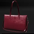 Pink Leather Tote Bag with Structured Design Adjustable Shoulder Strap Fashionable Daily Use Accessory