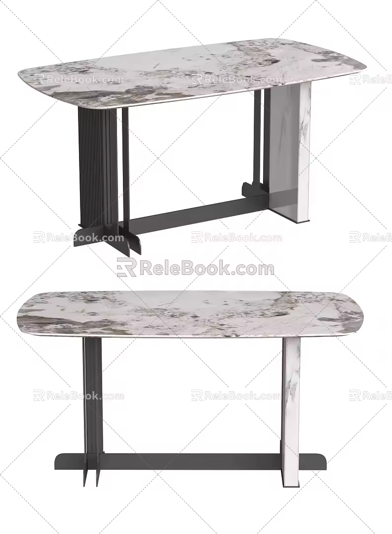 End View Desk 3d model
