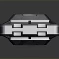 Black Plastic Industrial Component With Structured Surface And Geometric Design