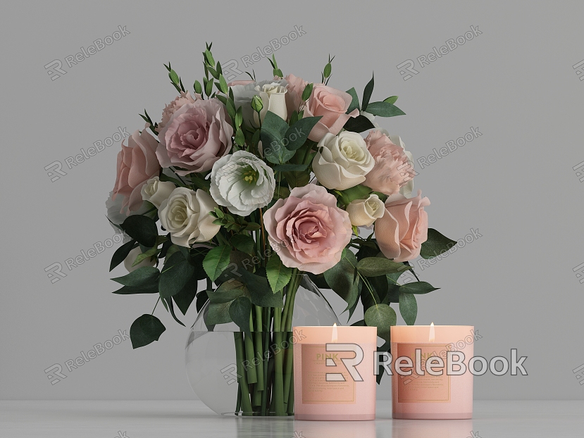 Modern vase decorations model