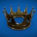 Light Luxury Crown Gold Crown 3d model