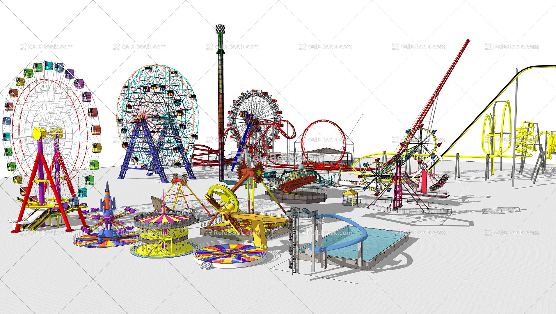 Modern amusement equipment large amusement facilities model