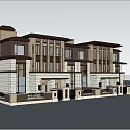 Elegant Traditional Terraced Townhouse Exterior With Large Windows Green Gardens And People Walking