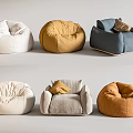Colorful Bean Bags With Various Designs For Modern Living Room Decor