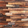 Rustic Wooden Wall With Natural Texture And Reclaimed Wood Planks In Warm Brown Tones
