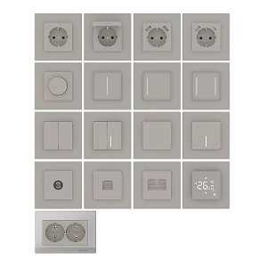 Modern minimalist switch panel 3d model
