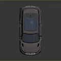 Silver Gray Modern SUV Exterior With Sporty Wheels And Front Grille Design