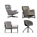 Modern Leisure Chairs In Various Styles With Comfortable Upholstery And Metal Legs
