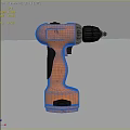 Orange Cordless Electric Drill Hardware Tool with Ergonomic Black Handle and Durable Design 3d model