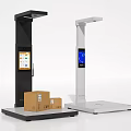 Public Smart Self Service Weighing Station with Digital Display Black White Design and Package Weighing