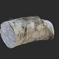 Natural Stone Wood Log with Solid Organic Texture for Home Decor Projects 3d model