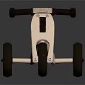 Wooden Kids Tricycle Featuring Black Wheels Seat And Simple Design For Children