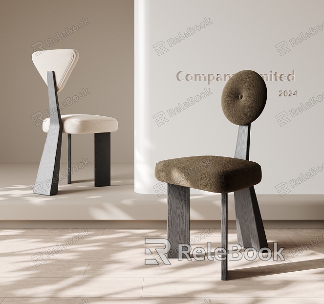 Modern Middle Ancient Dining Chair model