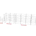 Heavy Duty Industrial Scaffolding Metal Frame Structure for Construction Support