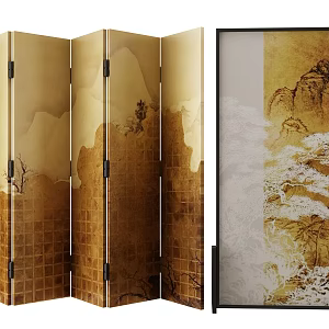 new chinese style screen 3d model