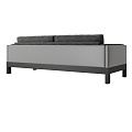 Modern double sofa 3d model