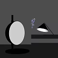 Modern table lamp 3d model