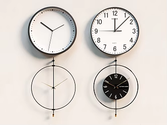 clock wall clock 3d model