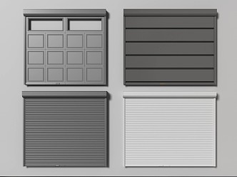 Rolling shutter door rolling gate garage door rolling door garage door shop door warehouse door security door 3d model