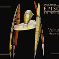 Star Wars The Phantom Menace Vulture Droid Model Made with Blender Software