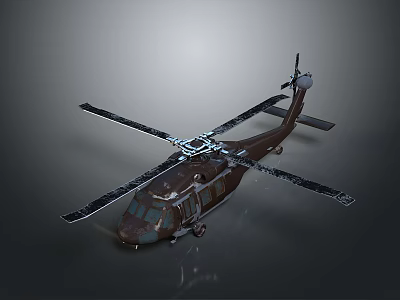 Space Mission Support Helicopter With Advanced Aerospace Technology And Design 3d model