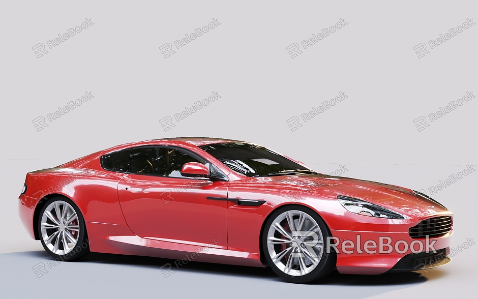 Red Car sports car Aston Martin model