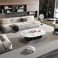Modern Sofa Coffee Table Combination Sofa Coffee Table 3d model