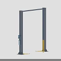Heavy Duty Two Post Industrial Vehicle Lift With Hydraulic Control And Yellow Support Legs