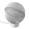 Modern Table Lamp Crescent Spherical Table Lamp 3d model
