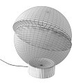 Modern Table Lamp Crescent Spherical Table Lamp 3d model