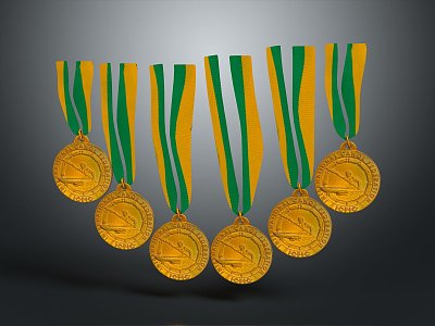 Modern Medals Bodybuilding Medals Athletes Medals model