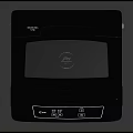 Modern Black and White Top Loading Washing Machine with Digital Control Panel 3d model