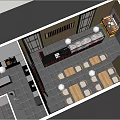 Traditional Beijing Roast Duck Restaurant With Chinese Style Entrance And Display Counters
