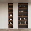 Modern minimalist bookcase 3d model