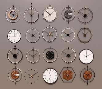 Chinese Watch Clock Pendant Wall Decorations Decorative Watch Pendant Hanging Clock 3d model