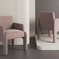 Textured Upholstered Accent Chair With Armrests And Modern Sleek Legs Design