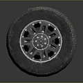 Durable Car Tire With Alloy Wheel Rim And Tread Pattern For Automotive Parts