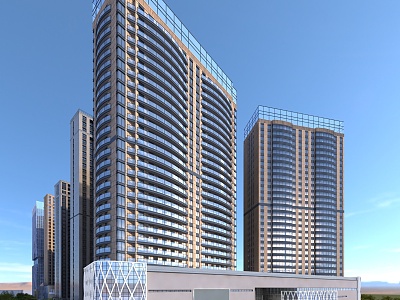 Commercial Building Commercial Street Office Building 3d model