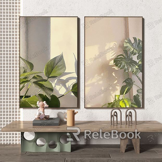 Nordic Plant Painting Plant Decorative Painting model