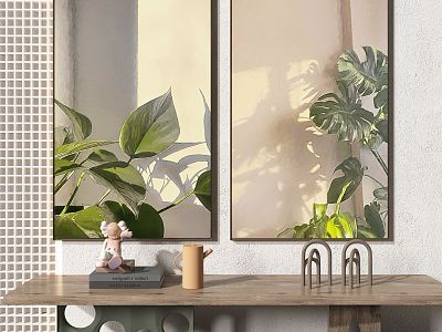 Nordic Plant Painting Plant Decorative Painting model